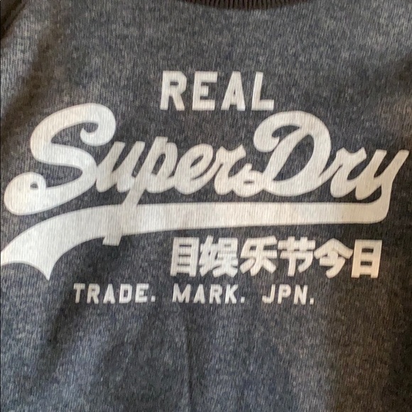 Blue and black SuperDry sweatshirt - Picture 2 of 8